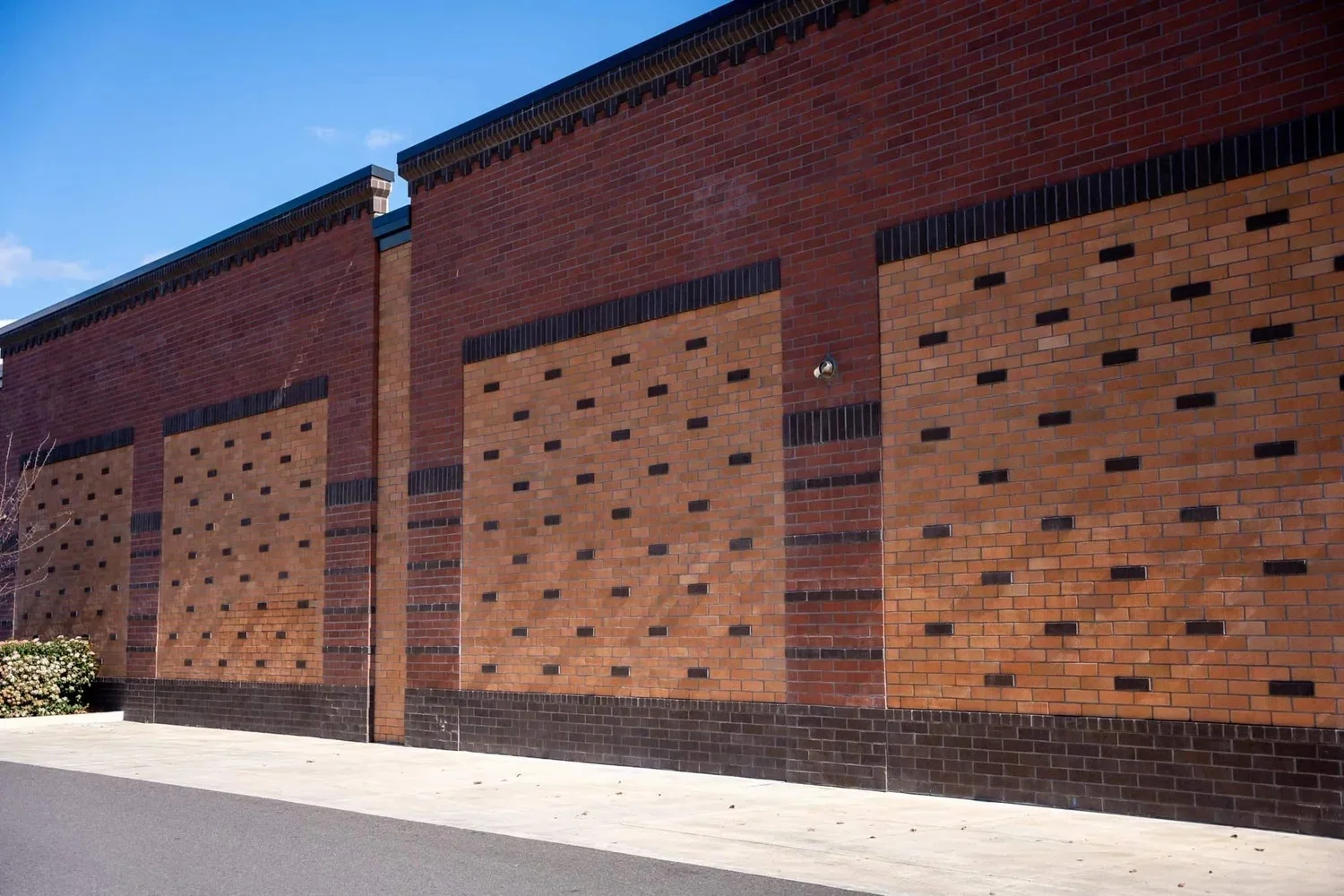 Alberta Commons structural brick with intricate designs